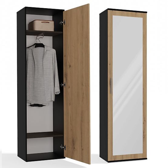 DUO ANTHRACITE ARTISAN OAK WARDROBE