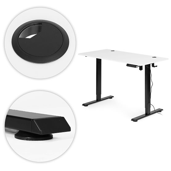Electric Adjustable Desk 120x60 cm, Adjustable Height 72-117 cm ModernHome