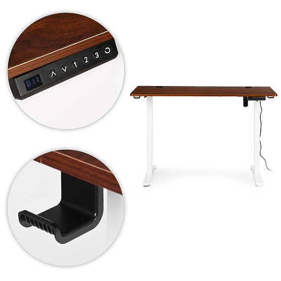 Electric Adjustable Desk 120x60 cm, Height Adjustment 72-117 cm ModernHome