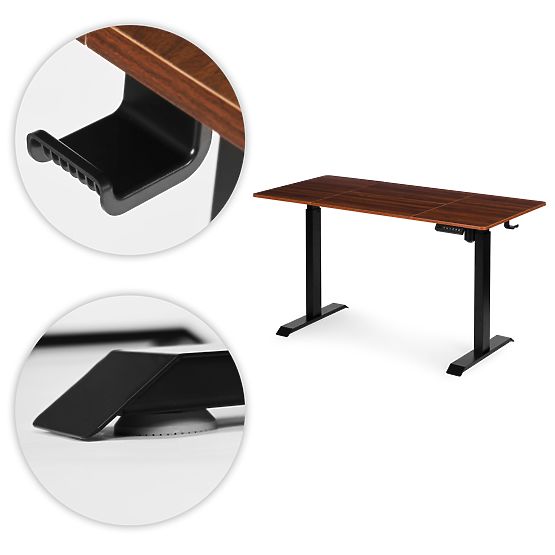 Electric Adjustable Desk 140x70 cm, Height Adjustable 76-121 cm ModernHome