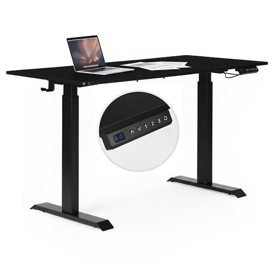 Electric Adjustable Desk 140x70 cm, Height Regulation 76-121 cm ModernHome