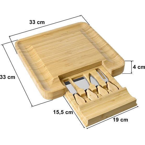 Estera Bamboo Snack and Cheese Board