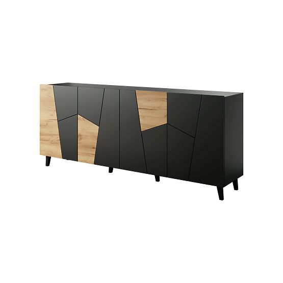 ETNA Dresser Black Matte/ Black Matte/ Craft Oak