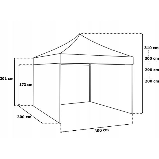 Express Business Pavilion 3x3 m White