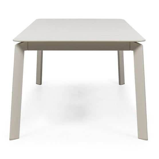 Extendable Garden Table Canelli 175-234 cm, Aluminum, Rectangular, Light Beige