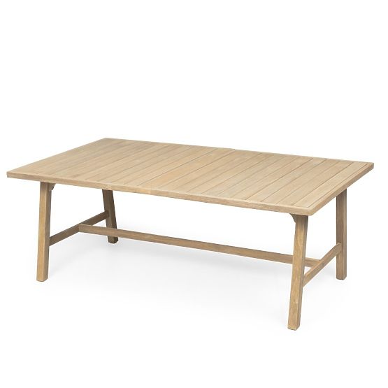 Extendable Garden Table Castello, 200-295 cm, Teak Look, Acacia Wood FSC