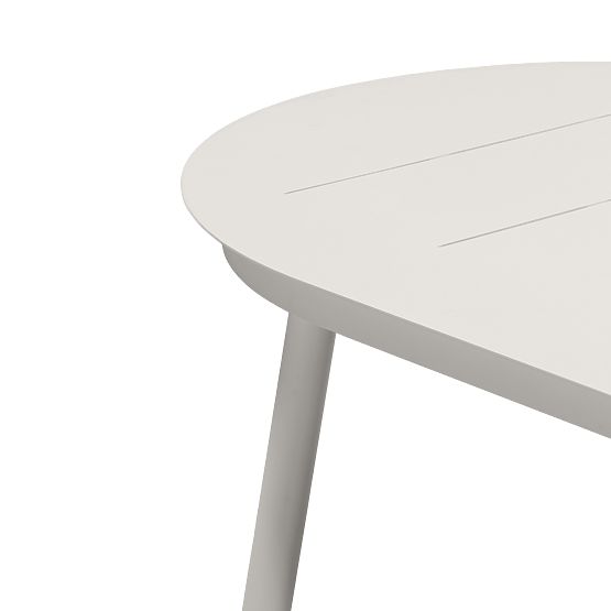 Extendable Garden Table Marinelli 230-300 cm, Aluminum, Light Beige
