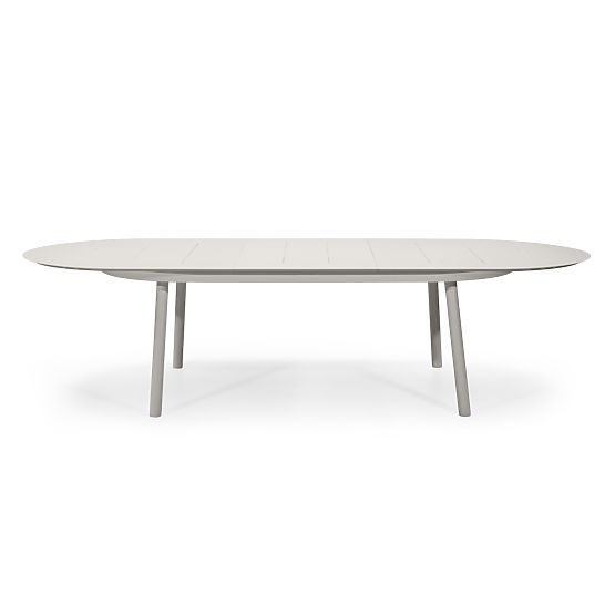Extendable Garden Table Marinelli 230-300 cm, Aluminum, Light Beige