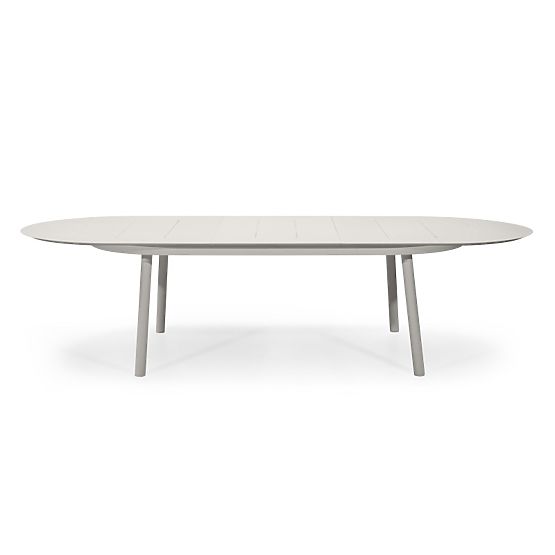 Extendable Garden Table Marinelli 230-300 cm, Aluminum, Light Beige