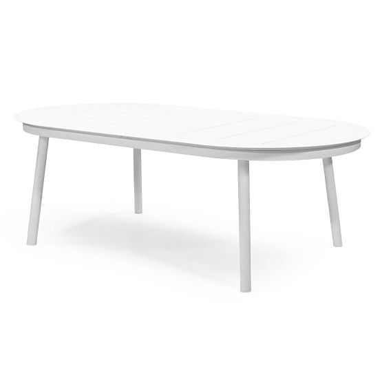 Extendable Garden Table Marinelli 230-300 cm, Aluminum, White