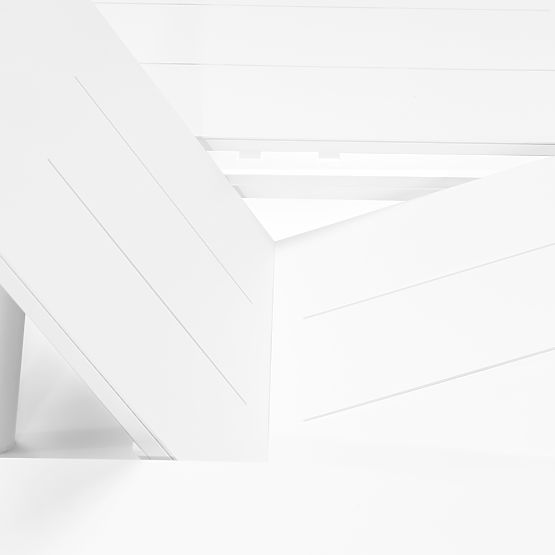 Extendable Garden Table Marinelli 230-300 cm, Aluminum, White