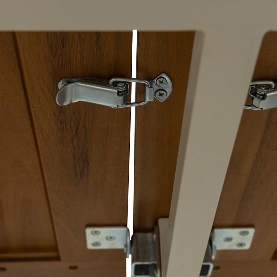 Extendable Garden Table Porticato 211-300 cm Acacia Wood FSC, Teak Look, Light Beige