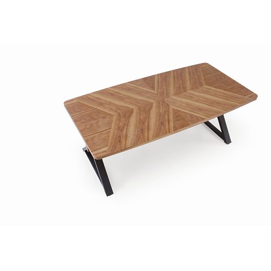 Extendable Table BARON, Walnut/Black (2p=1pc)