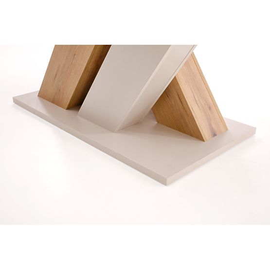 Extendable Table BRANDON 160-200/90 cm Cashmere/Cremona Oak (2p=1pc)