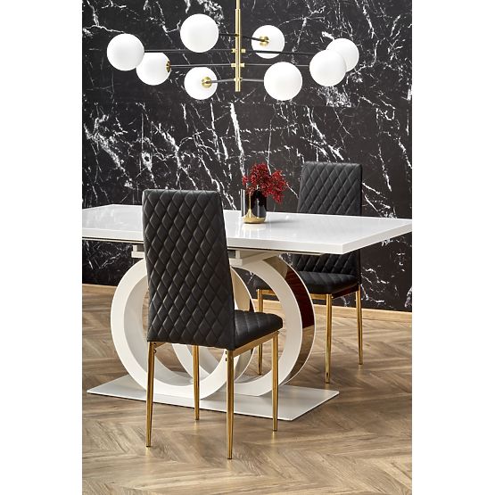 Extendable Table GALARDO, White/Gold (3p=1pc)