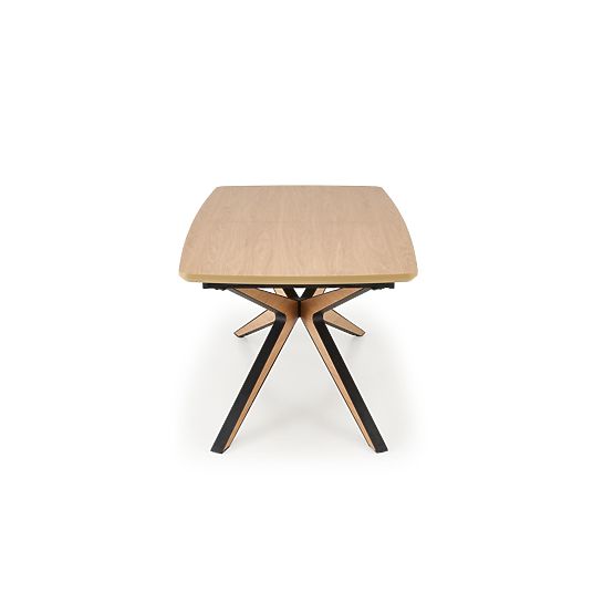 Extendable Table JAMES, Natural/Black (2p=1pc)