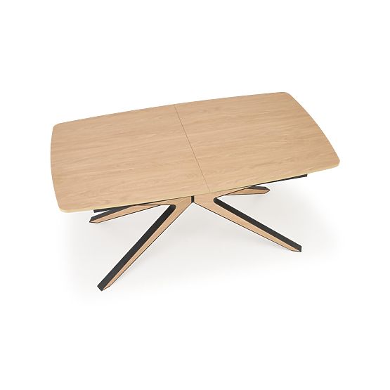 Extendable Table JAMES, Natural/Black (2p=1pc)