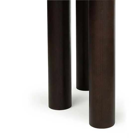 Extendable Table Loa 140-200 cm, Oak Veneer, Walnut, Beech Wood, Rounded