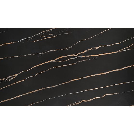 Extendable Table LOZANO, Black Marble / Walnut (2p=1pc)