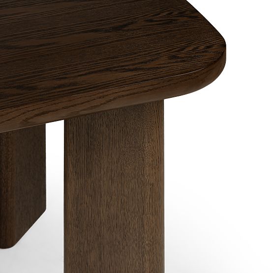 Extendable Table Marbella 160-200 cm, Rectangular, Dark Oak
