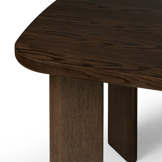 Extendable Table Marbella 160-200 cm, Rectangular, Dark Oak