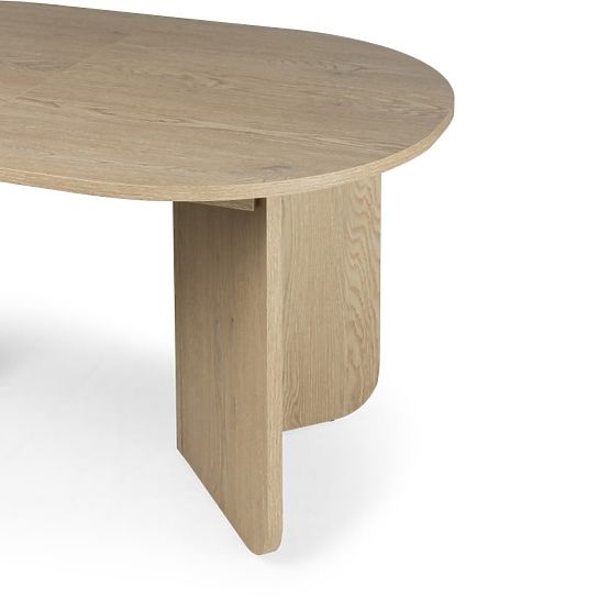 Extendable Table Mou 140-200 cm, Cremona Torro Oak, Oval Top