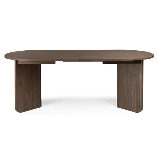 Extendable Table Mou 140-200 cm, Lincoln Walnut, Oval Top