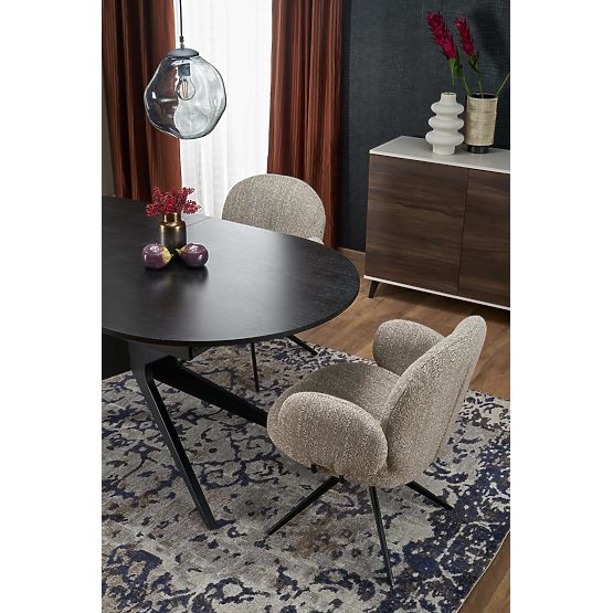 Extendable Table SANDRO, Black (2p=1pc)