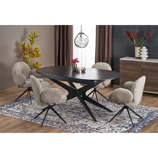 Extendable Table SANDRO, Black (2p=1pc)