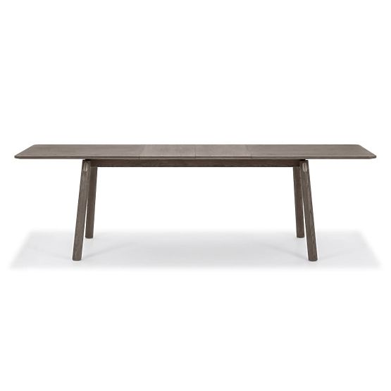 Extendable Table Selvoni 180-260 cm, Solid Oak Wood, Veneer, Espresso