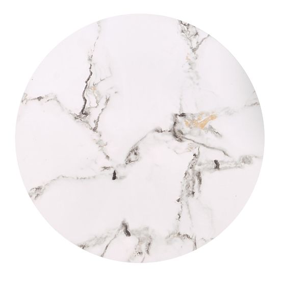 FATIMA set of 2 benches, white marble / black (1p=1pc)