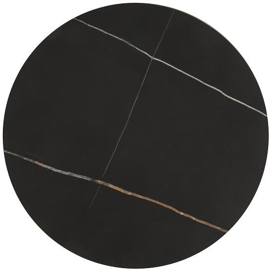 FATIMA set of 2 tables, black marble / gold (1p=1pc)