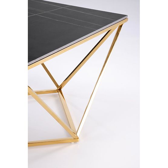 FELICIA coffee table frame - gold, top - black marble (2p=1pc)
