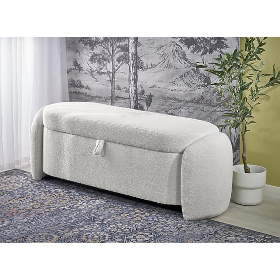FICARIA bench with storage function cream (1P=1PC)
