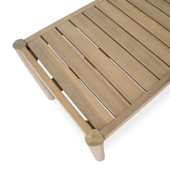 Fiorentino Garden Furniture Set Teak Look, Woven, Light Acacia Wood FSC, Green, Rounded