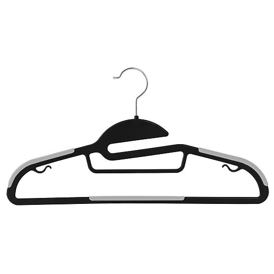 Flexi Hanger Set of 10 Pieces Black-Grey