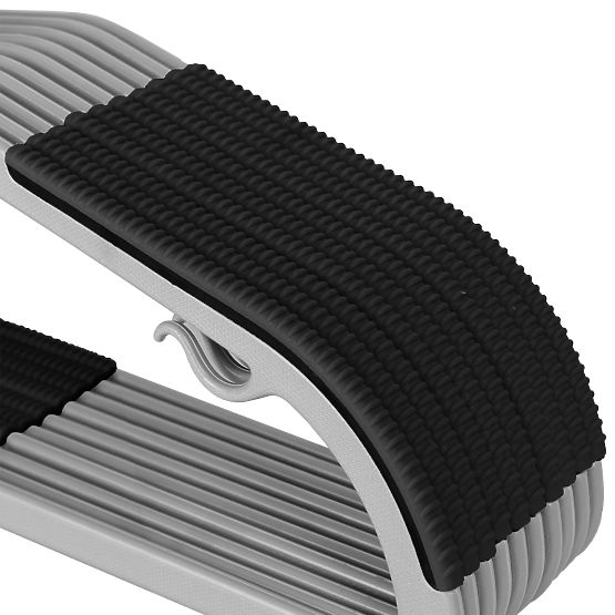 Flexi Hanger Set of 10 Pieces Grey-Black