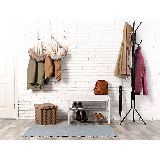 Floor Standing Clothes Rack for Garments, Coats, Jackets
