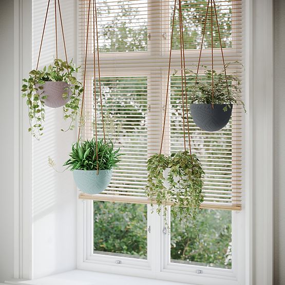 Flower Pot LOKAI Cappuccino Color Boho Style for Interior AmeliaHome