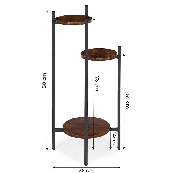 Flower Stand, Plant Stand, Decoration, 3 Levels, Loft ModernHome