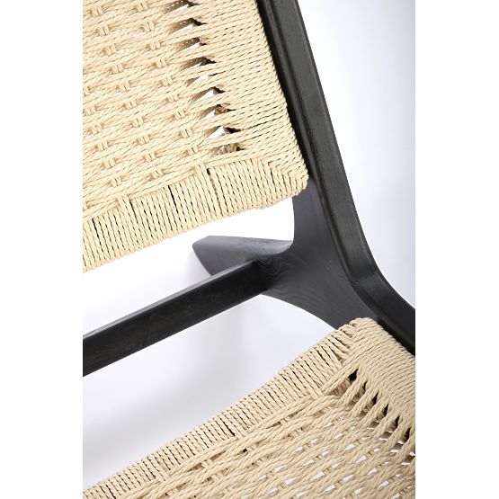 FODEN Relaxation Chair, Black/Natural (1p=1pc)