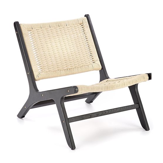 FODEN Relaxation Chair, Black/Natural (1p=1pc)