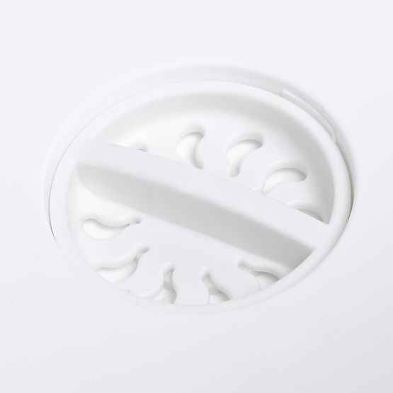 Foldable Bowl with Drain White-Grey BRIDA
