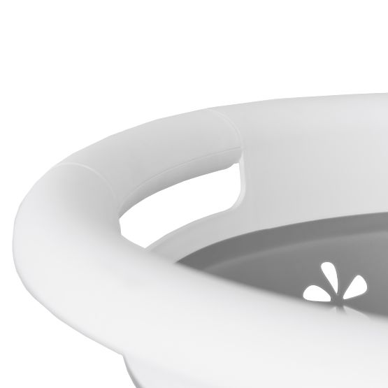 Foldable Oval Bowl 50 x 37 cm White-Grey OVAL COMPACT 25L
