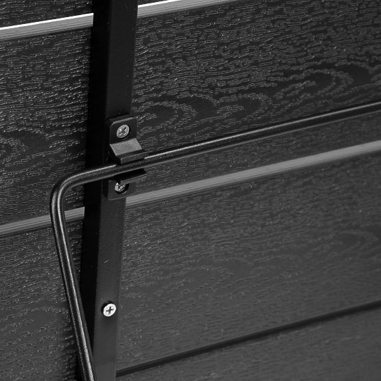 Folding Balcony Table ARETTO Black