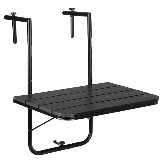 Folding Balcony Table ARETTO Black