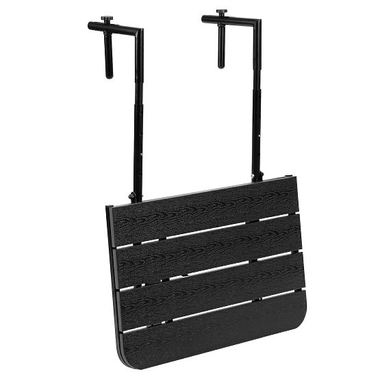 Folding Balcony Table ARETTO Black