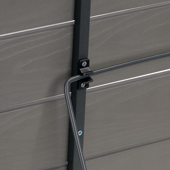 Folding Balcony Table ARETTO Gray