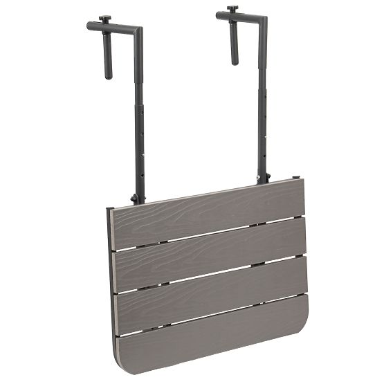 Folding Balcony Table ARETTO Gray