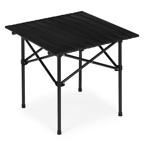 Folding Camping Table 53x55 cm with Bag Black MultiGarden